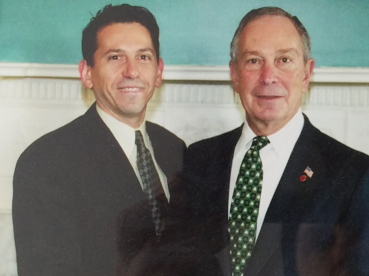 Mark Anthony with Bloomberg on St Patricks Day Mark Anthony with Bloomberg on St Patricks Day